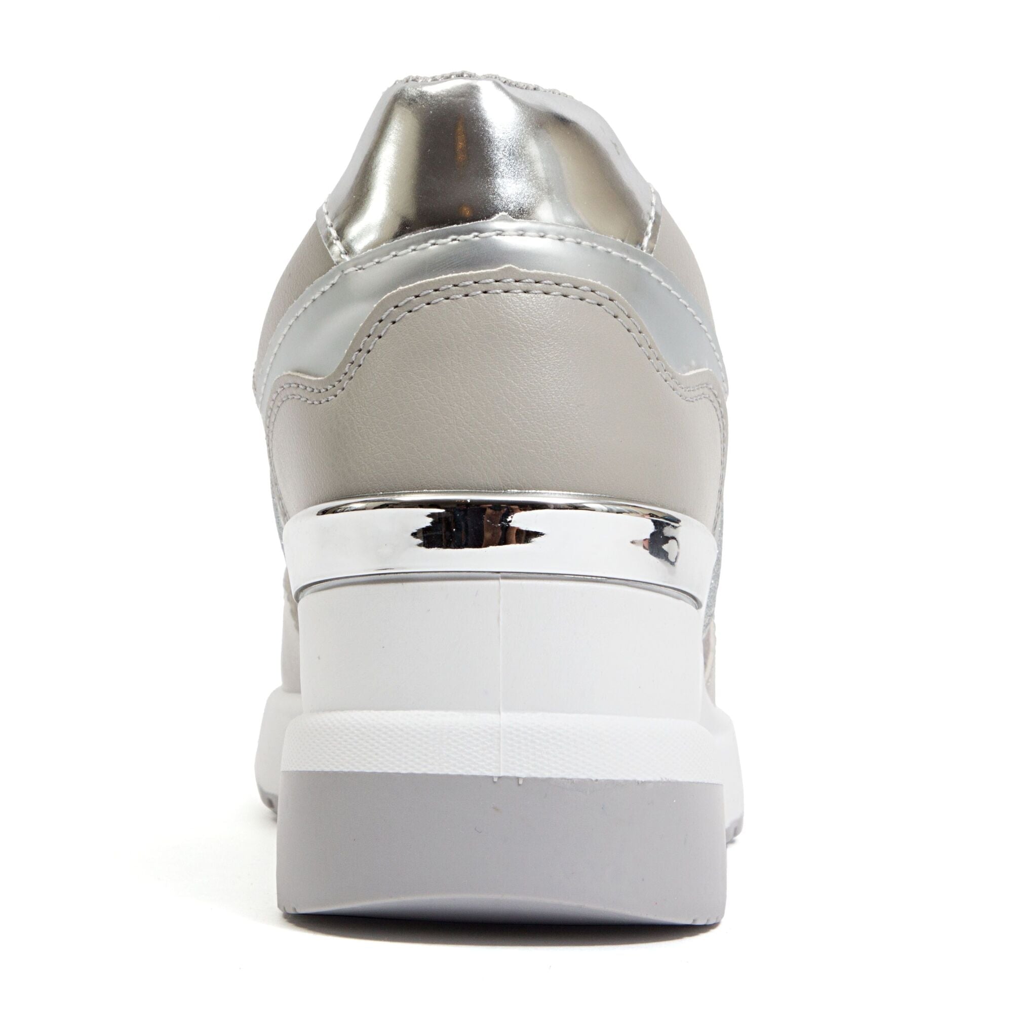  Ninety Union Relax Wedge Sneaker - Silver - Bonton