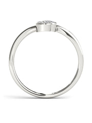 1/10ct TDW Diamond Dual Heart Bypass Ring