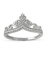 1/8ct TDW Diamond Crown For Her Ring