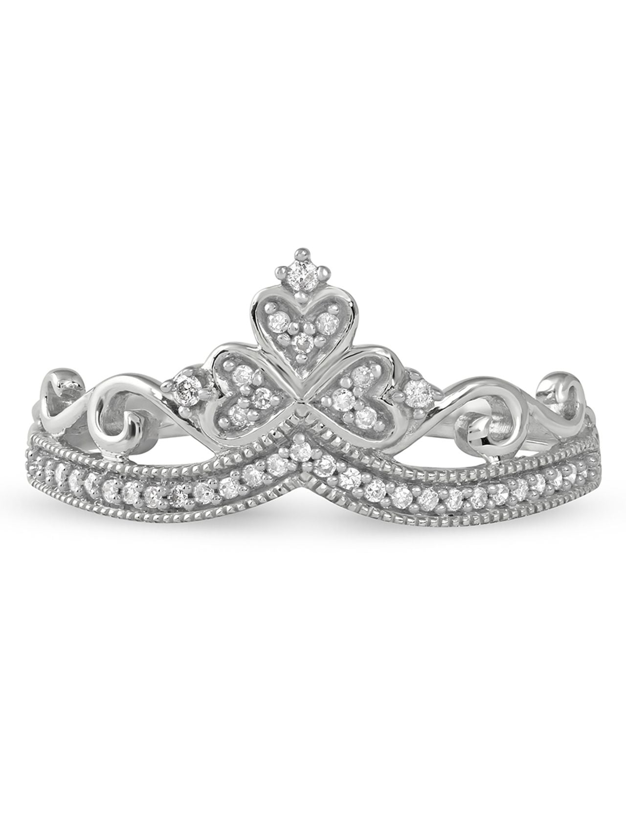  May & June 1/8ct TDW Diamond Crown For Her Ring - Pink - Bonton