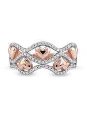 1/5ct TDW Diamond Heart Fashion Ring