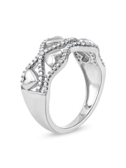 1/5ct TDW Diamond Heart Fashion Ring