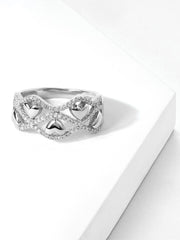 1/5ct TDW Diamond Heart Fashion Ring