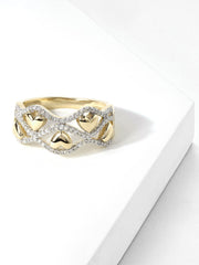 1/5ct TDW Diamond Heart Fashion Ring