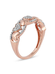 1/6ct TDW Diamond Heart Fashion Ring