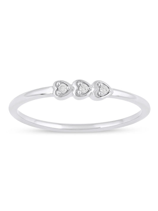 1/20ct TDW Diamond Three Stone Fashion Ring