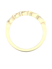 1/10ct TDW Diamond Cuban Link Ring