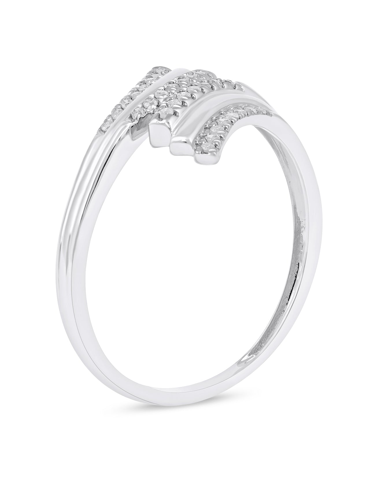  May & June 1/10ct TDW Diamond Fashion Ring - White - Bonton