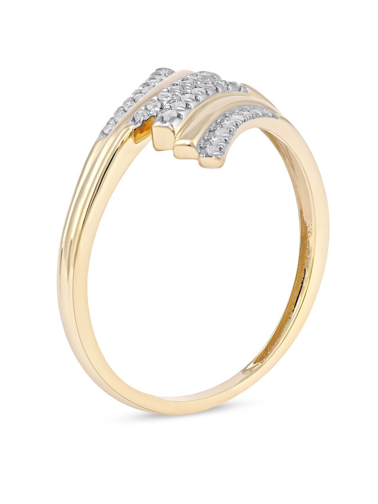  May & June 1/10ct TDW Diamond Fashion Ring - Yellow - Bonton