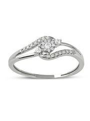 1/8ct TDW Diamond Cluster Ring