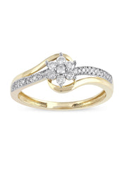 1/4ct TDW Diamond Bypass Ring