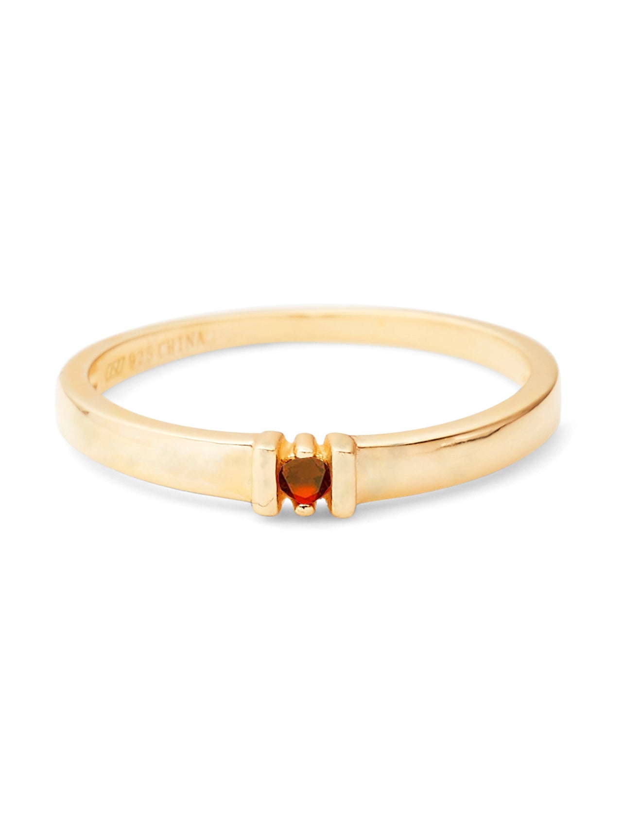  Relativity Gold Birthstone Eternity
Ring - Burgundy-Jan - Bonton