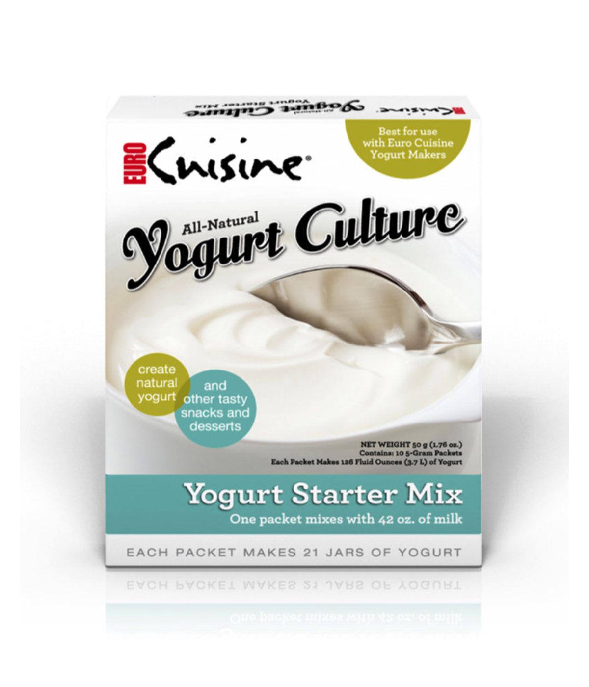  Euro Cuisine All-Natural Yogurt Starter, 10 Packet - Not Applicable - Bonton