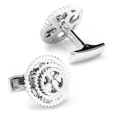 Sterling Silver Cyclist Cufflinks