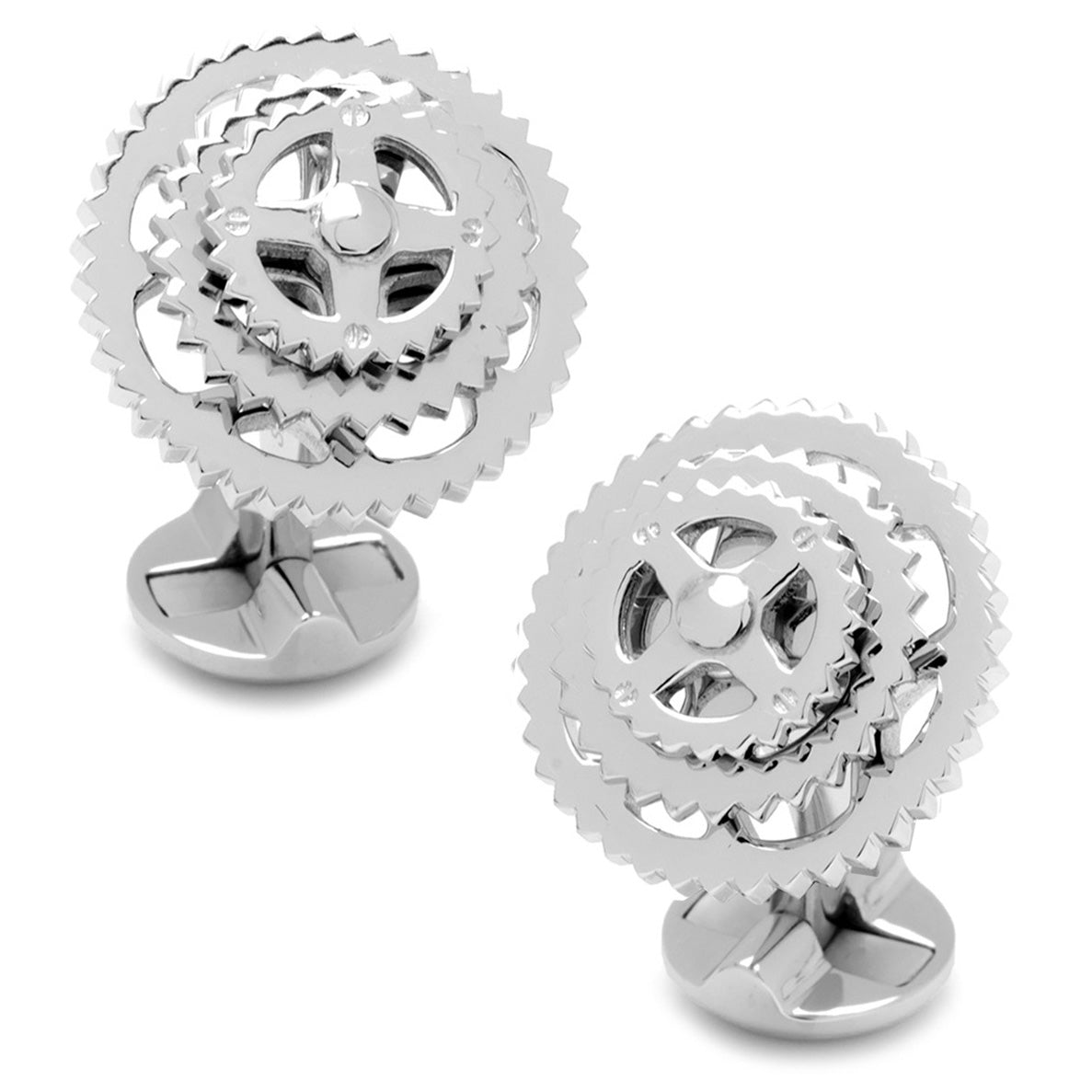  Cufflinks Sterling Silver Cyclist Cufflinks - Default Title - Bonton