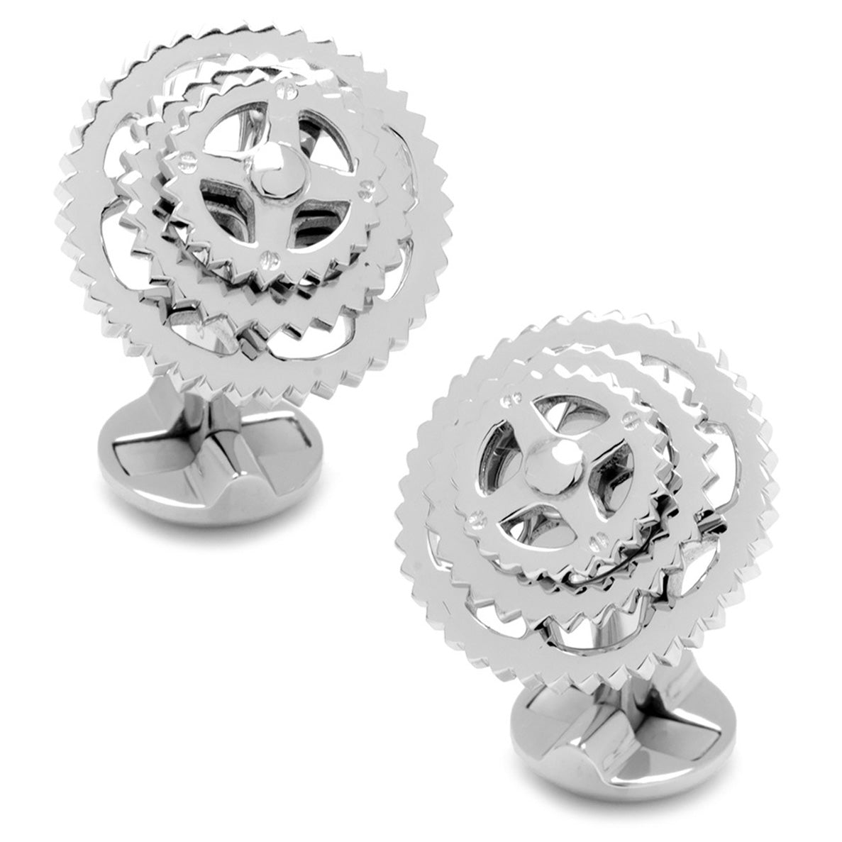  Cufflinks Sterling Silver Cyclist Cufflinks - Default Title - Bonton