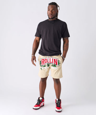 Cheech & Chong Rollin Mesh Short - Khaki