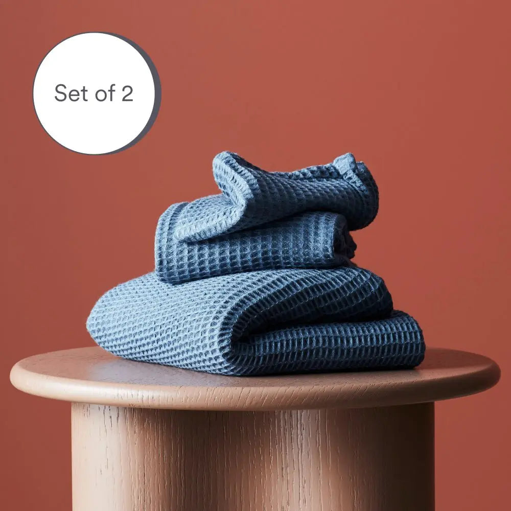  ettitude Bamboo Waffle Towels by ettitude - Cloud - Bonton