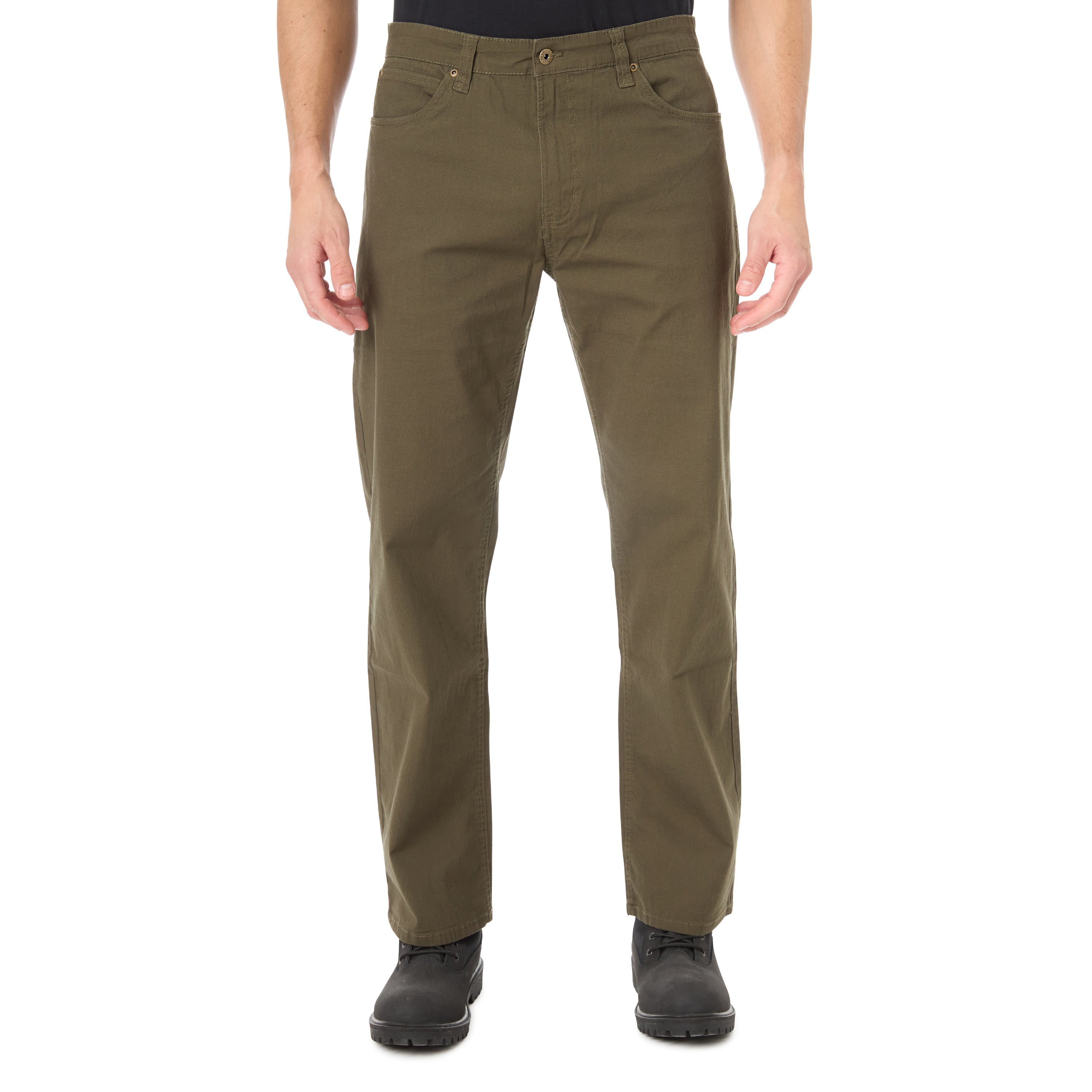  Smith's Workwear 5-Pocket Canvas Stretch Pant - Black Olive - Bonton