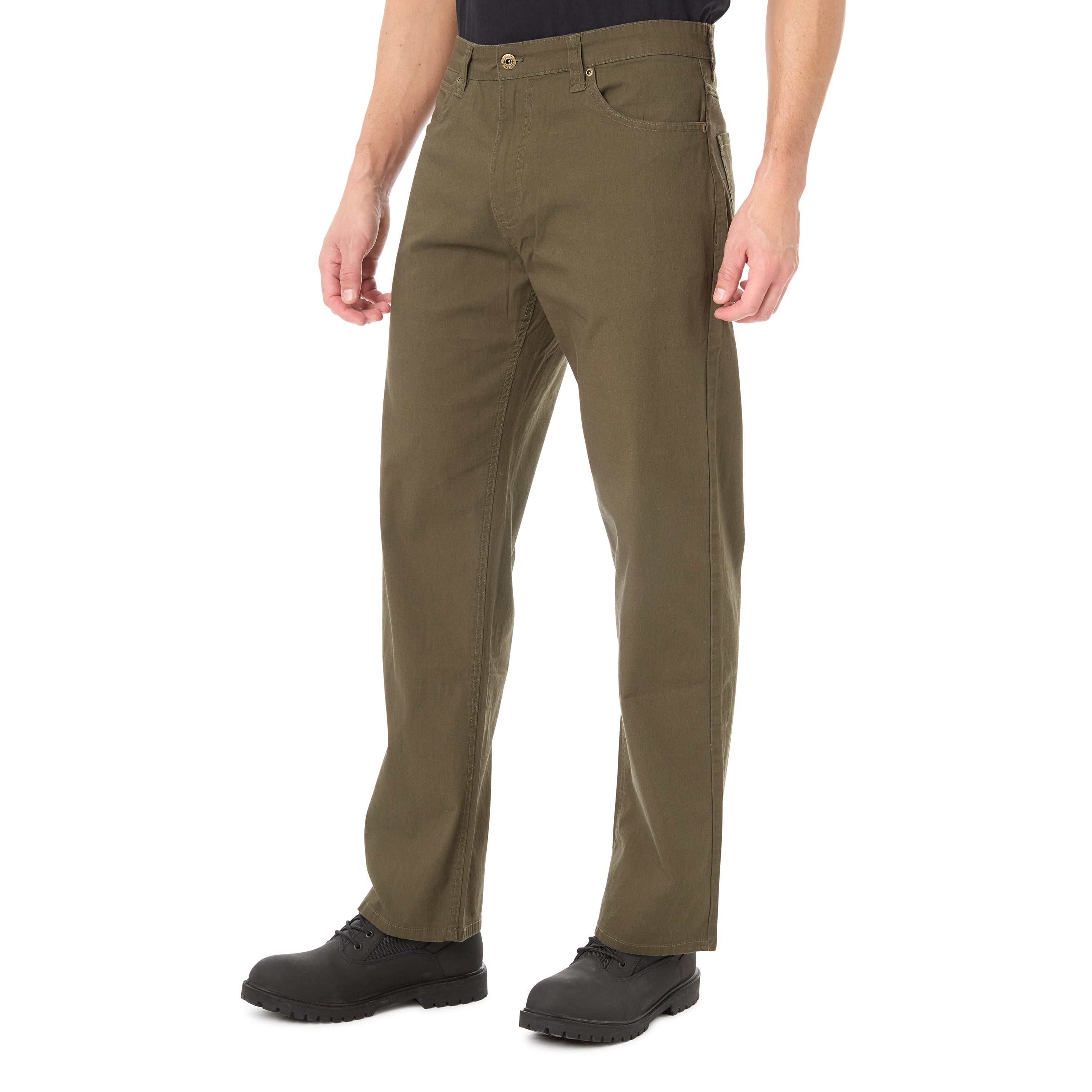  Smith's Workwear 5-Pocket Canvas Stretch Pant - Black Olive - Bonton