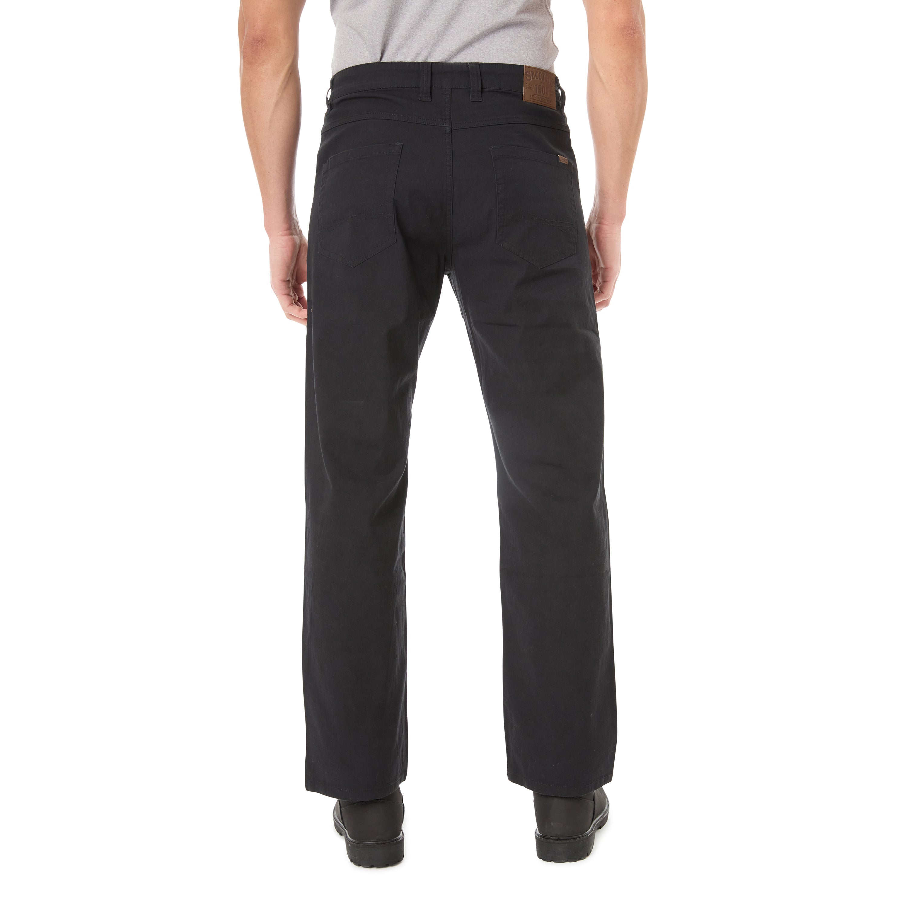  Smith's Workwear 5-Pocket Canvas Stretch Pant - Granite Grey - Bonton