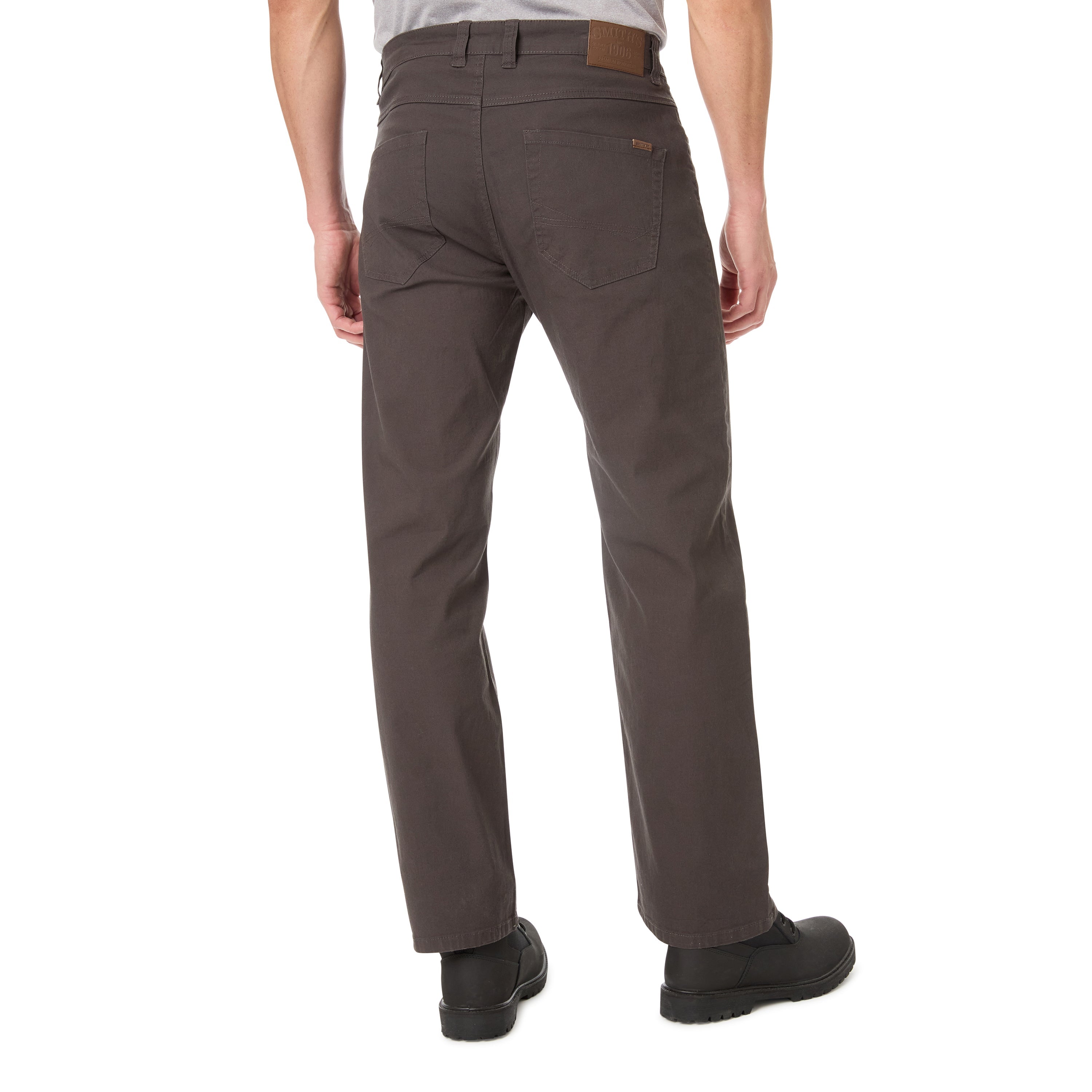  Smith's Workwear 5-Pocket Canvas Stretch Pant - Black Olive - Bonton