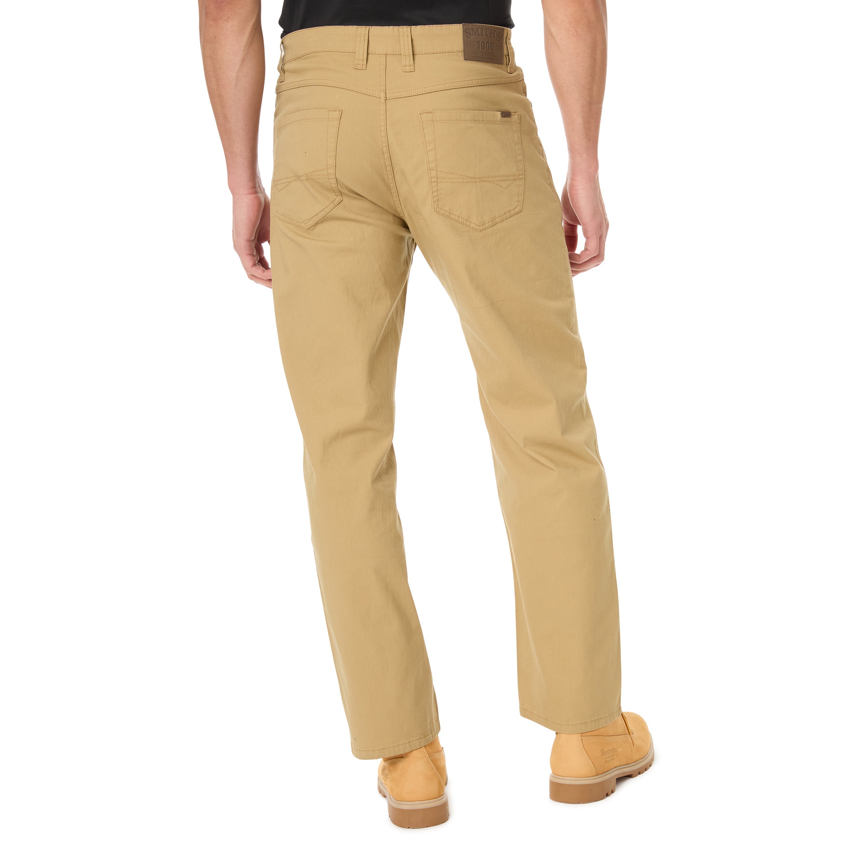  Smith's Workwear 5-Pocket Canvas Stretch Pant - Light Stone - Bonton