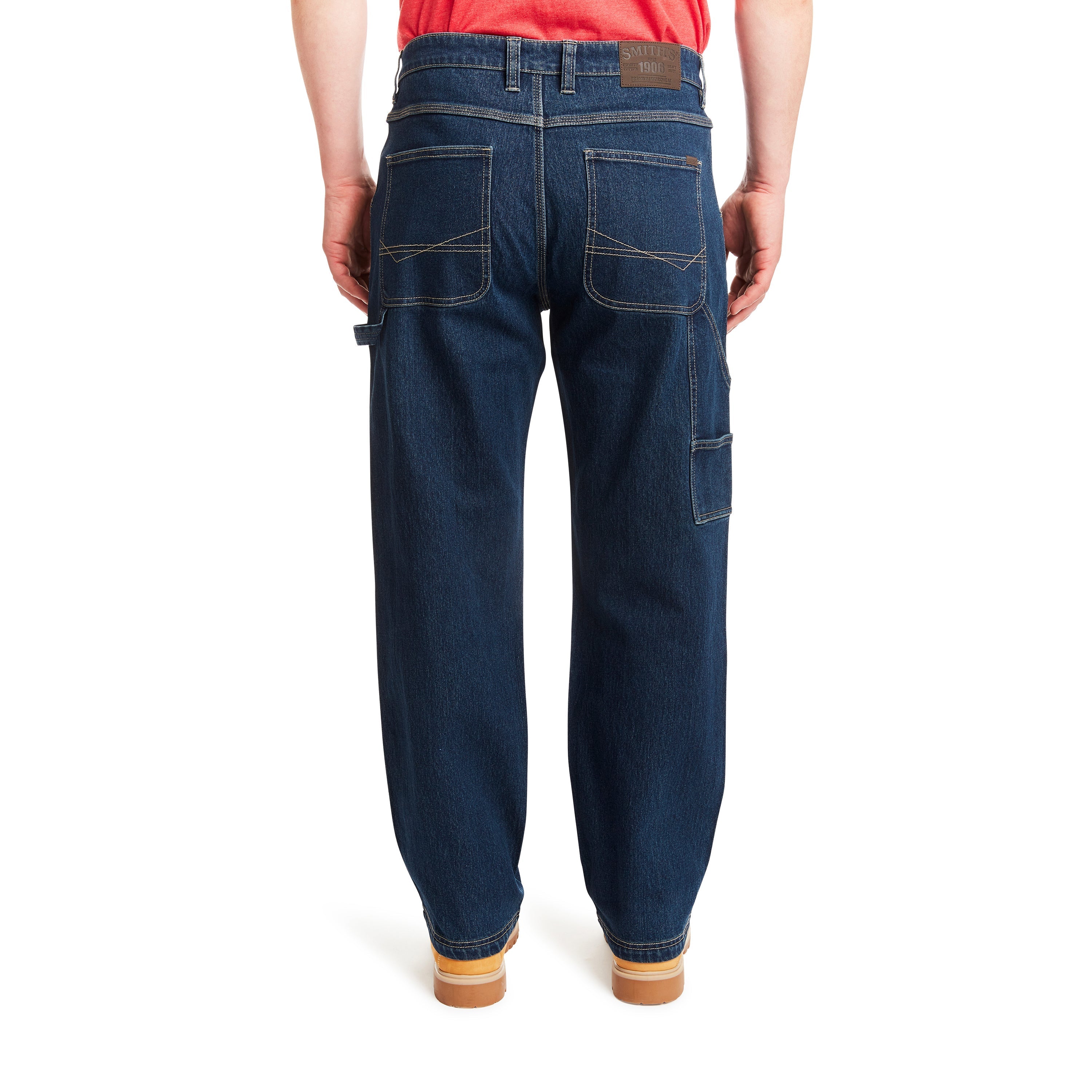  Smith's Workwear Stretch Relaxed Fit Carpenter Jean - Light Vintage Wash - Bonton