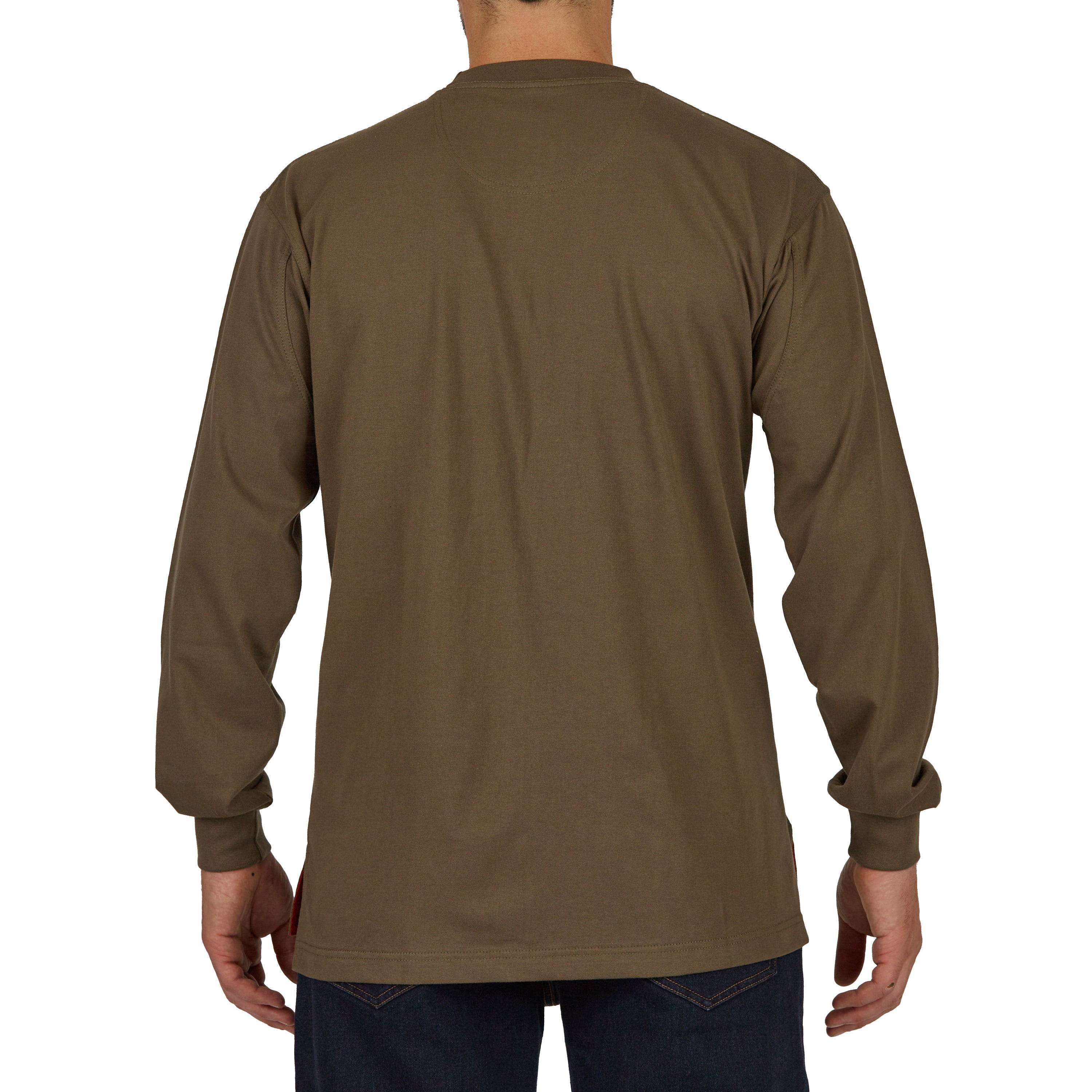  Smith's Workwear Extended-Tail Long Sleeve Pocket Shirt - Spruce Pine - Bonton