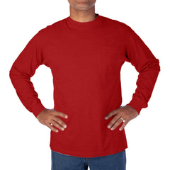 Extended-Tail Long Sleeve Pocket Shirt