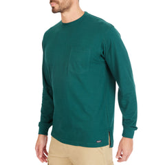 Extended-Tail Long Sleeve Pocket Shirt