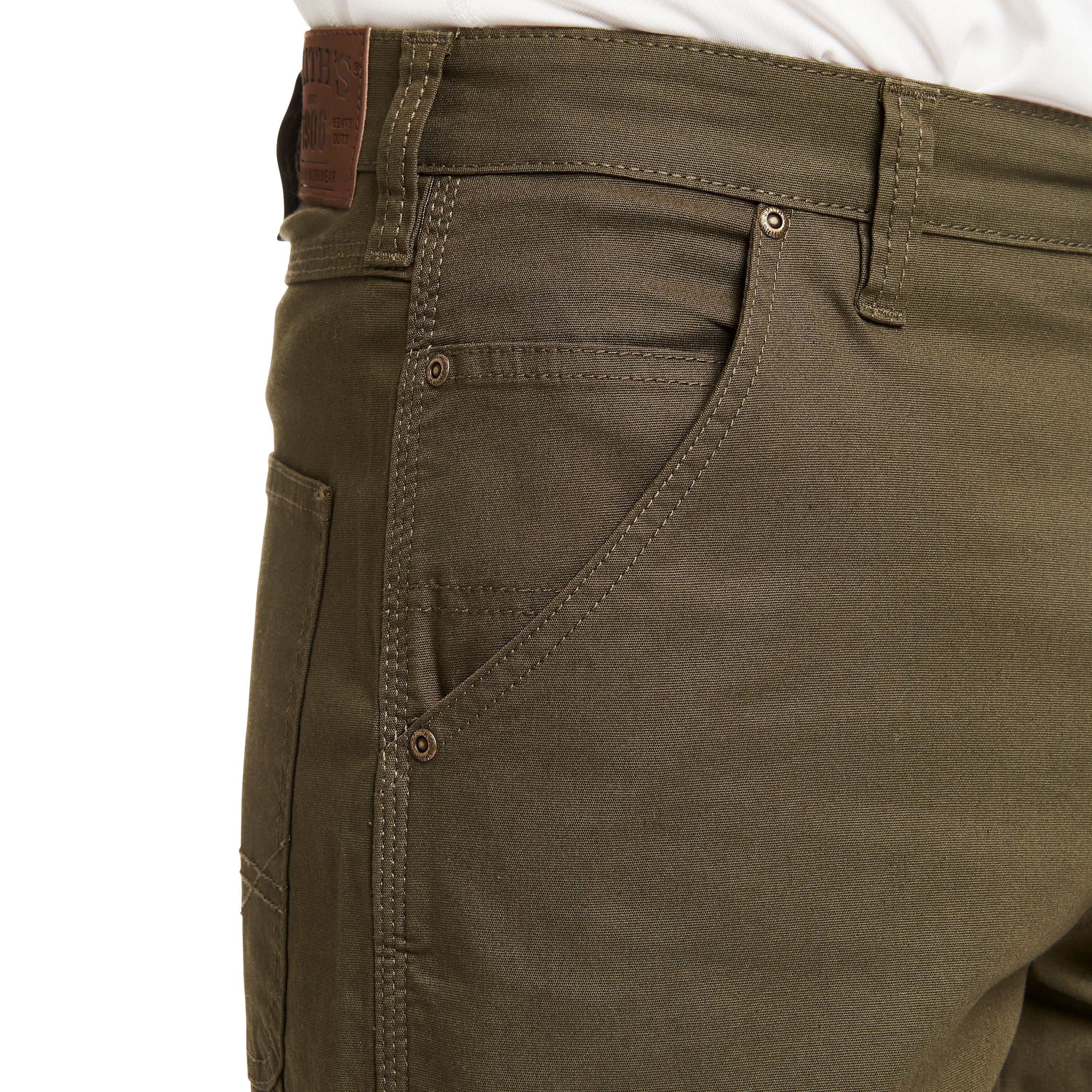  Smith's Workwear Stretch Duck Carpenter Short - Clay Brown - Bonton