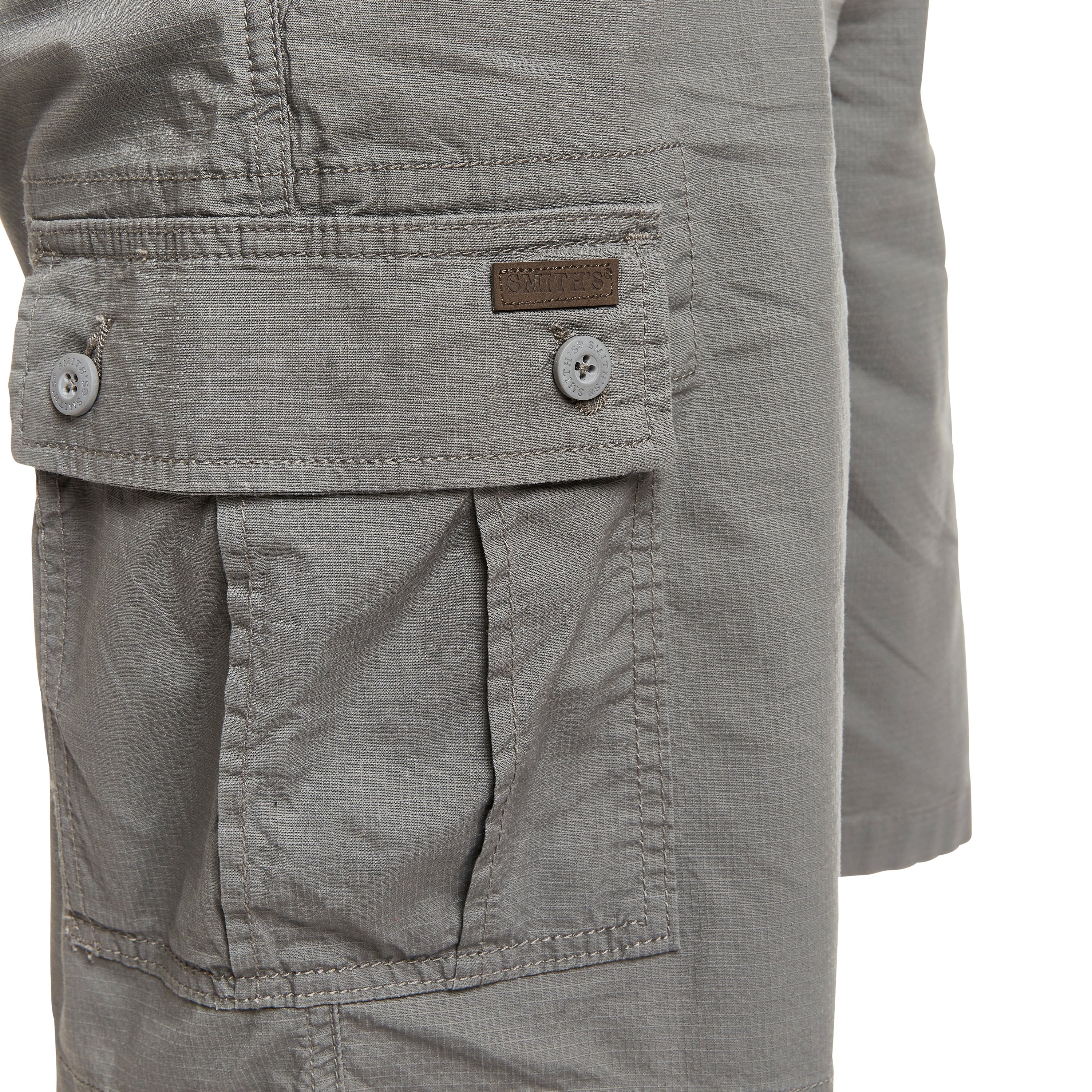  Smith's Workwear Mini Ripstop Cargo Short - Grey - Bonton