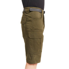 Belted Stretch Gusset Work Short