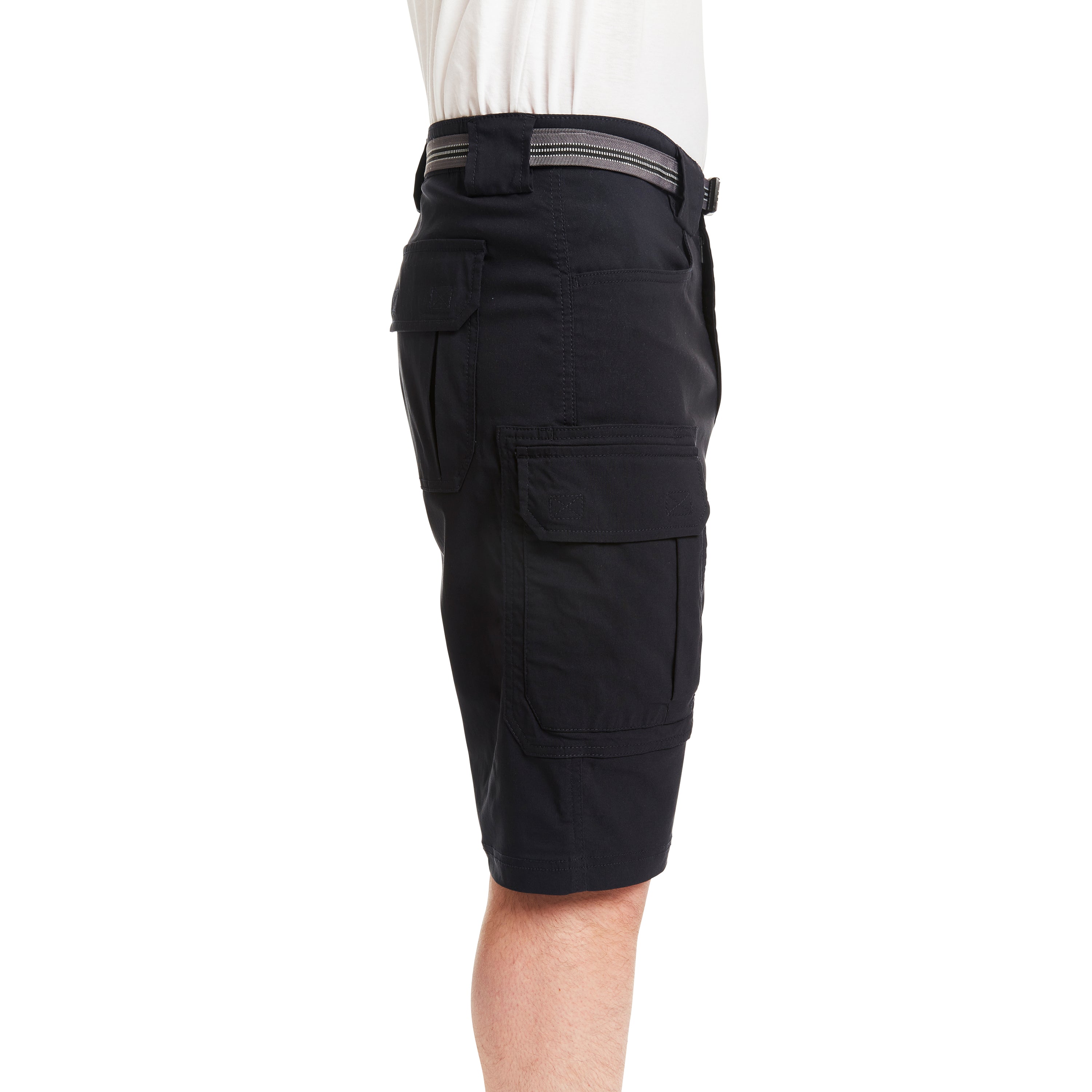  Smith's Workwear Belted Stretch Gusset Work Short - Black - Bonton