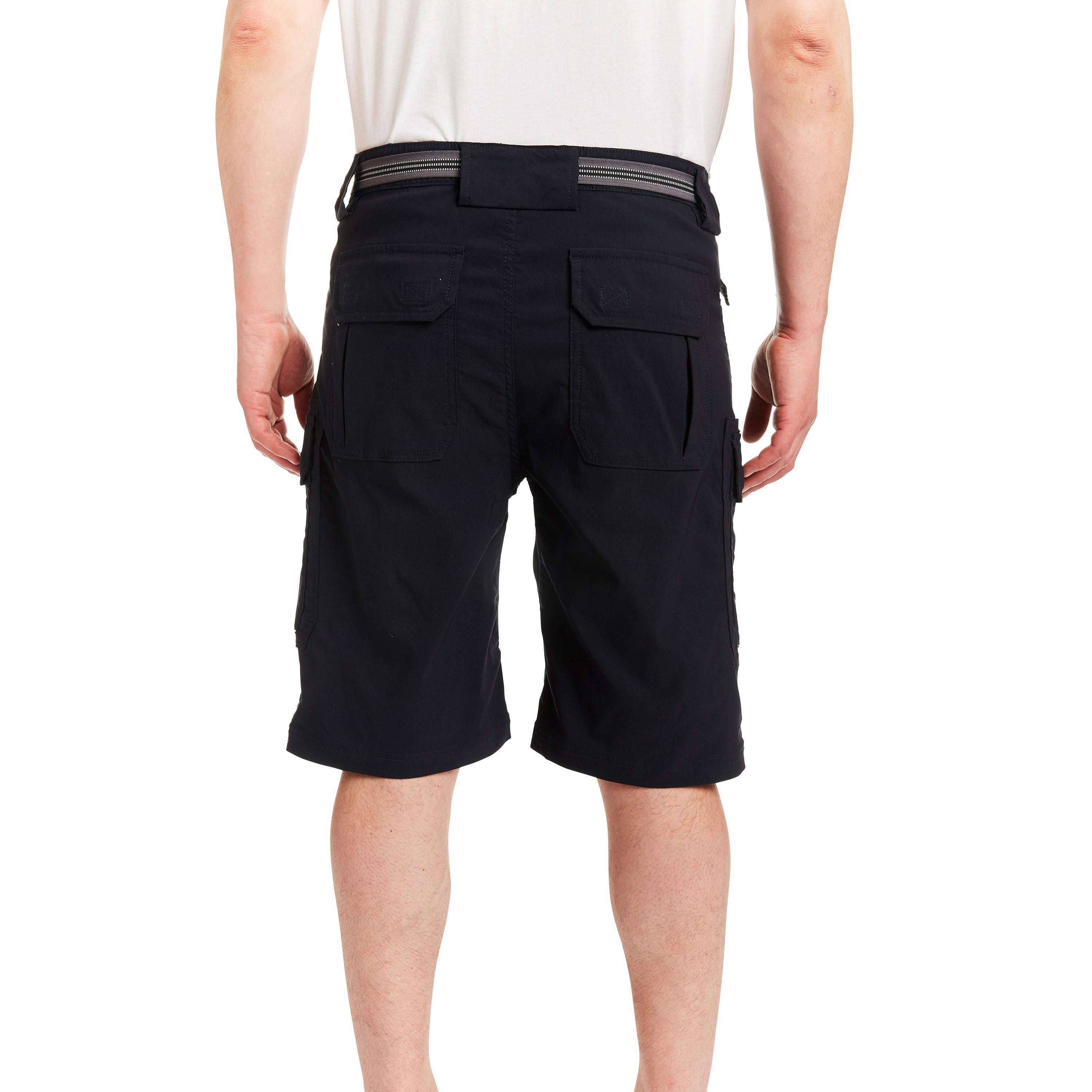  Smith's Workwear Belted Stretch Gusset Work Short - Black - Bonton