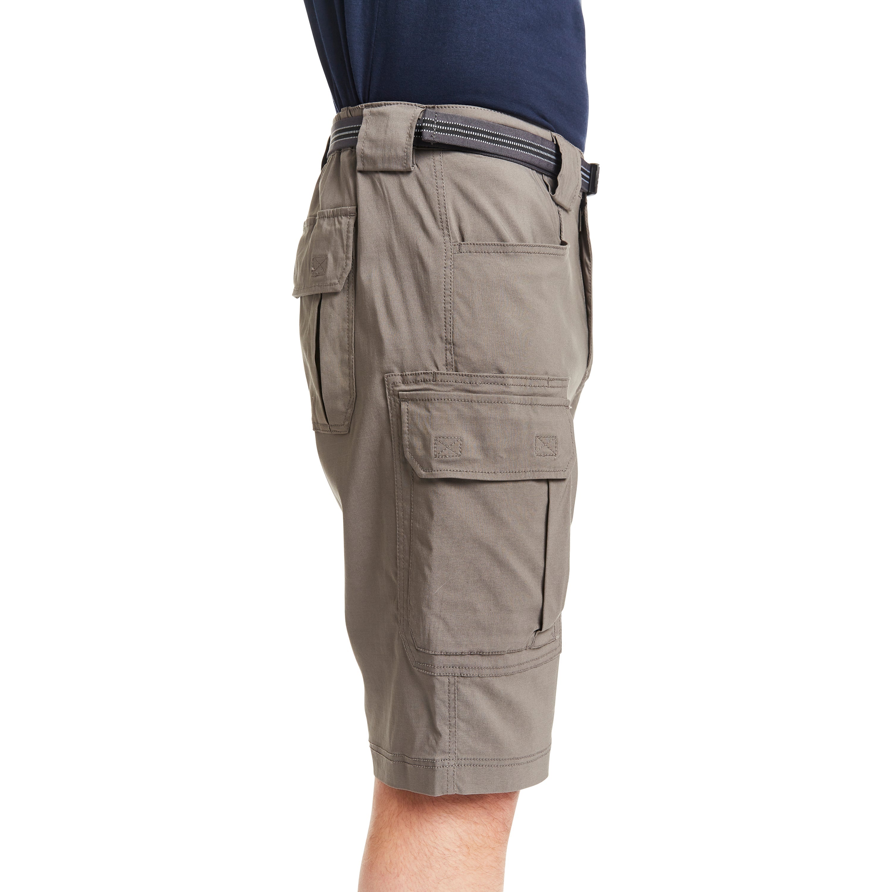  Smith's Workwear Belted Stretch Gusset Work Short - Grey - Bonton