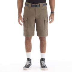 Belted Stretch Gusset Work Short