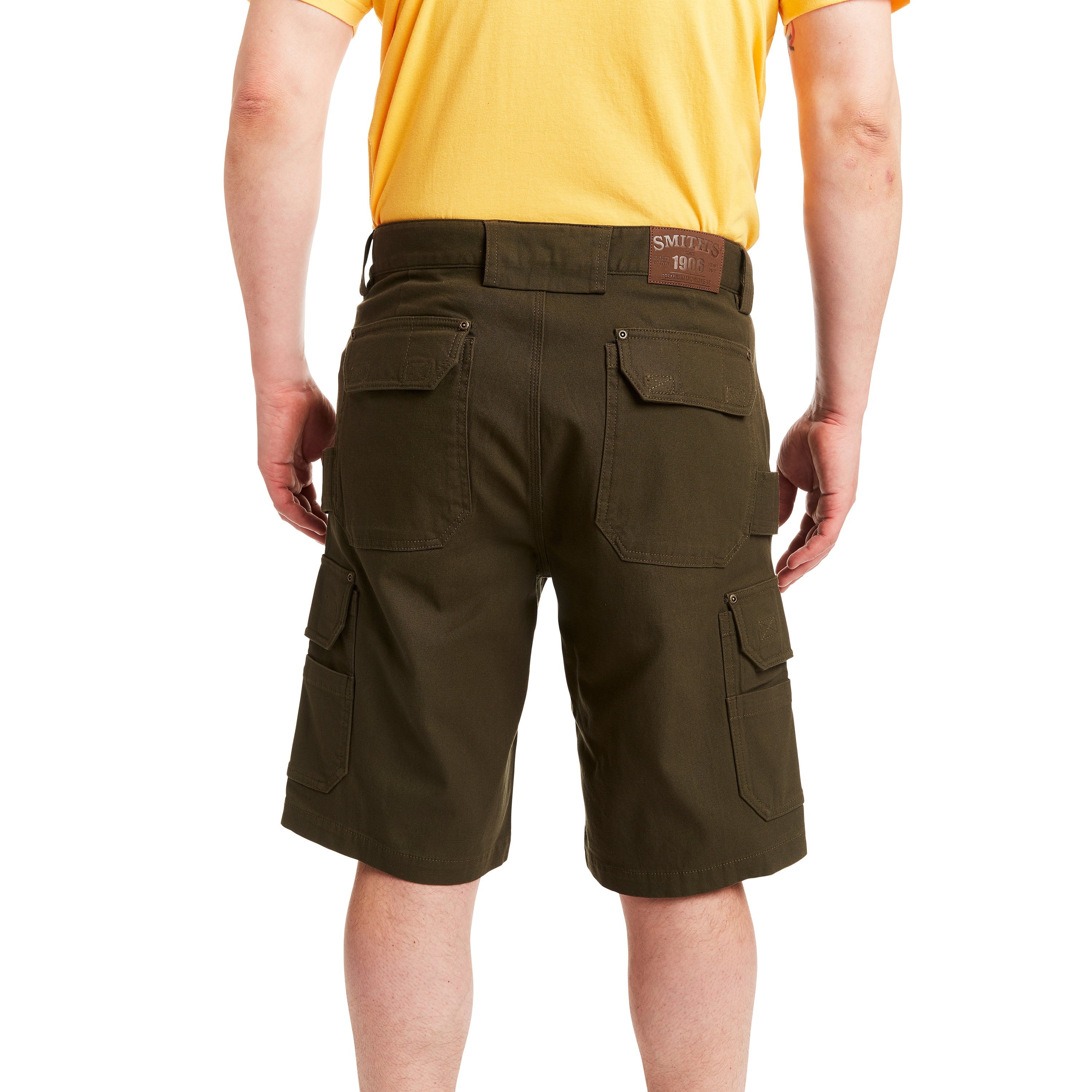  Smith's Workwear Stretch Cargo Utility Short - Khaki - Bonton