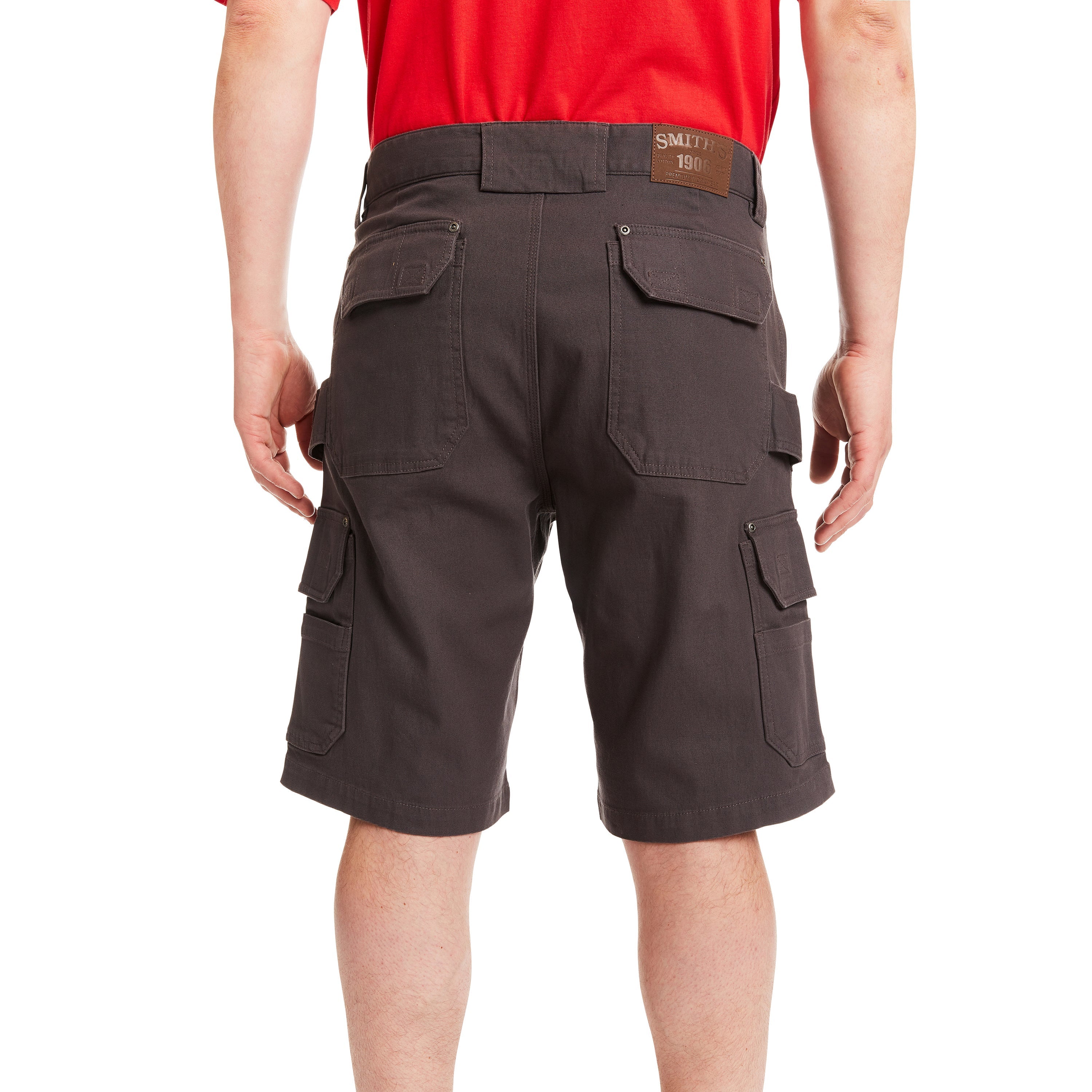  Smith's Workwear Stretch Cargo Utility Short - Dark Grey - Bonton