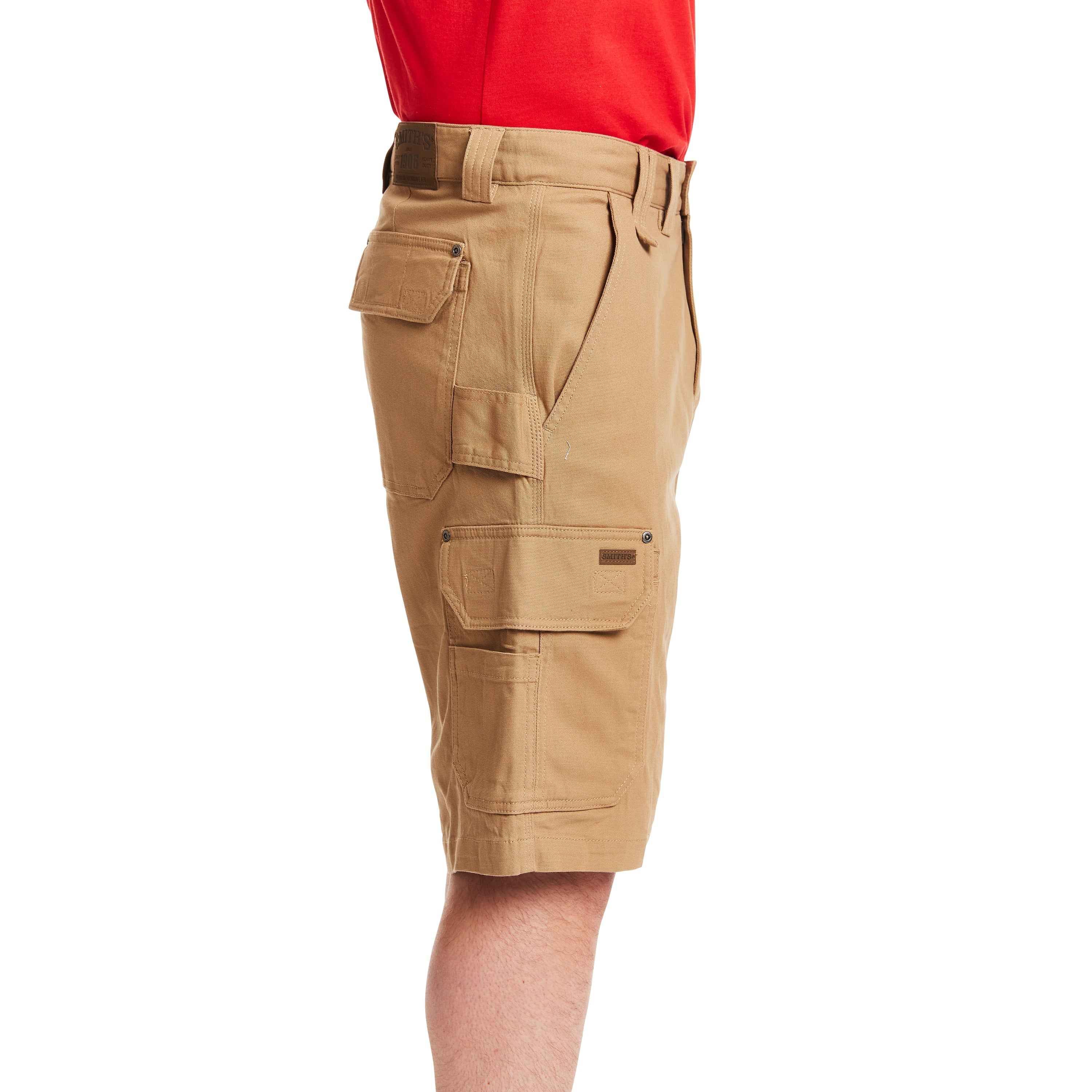  Smith's Workwear Stretch Cargo Utility Short - Khaki - Bonton