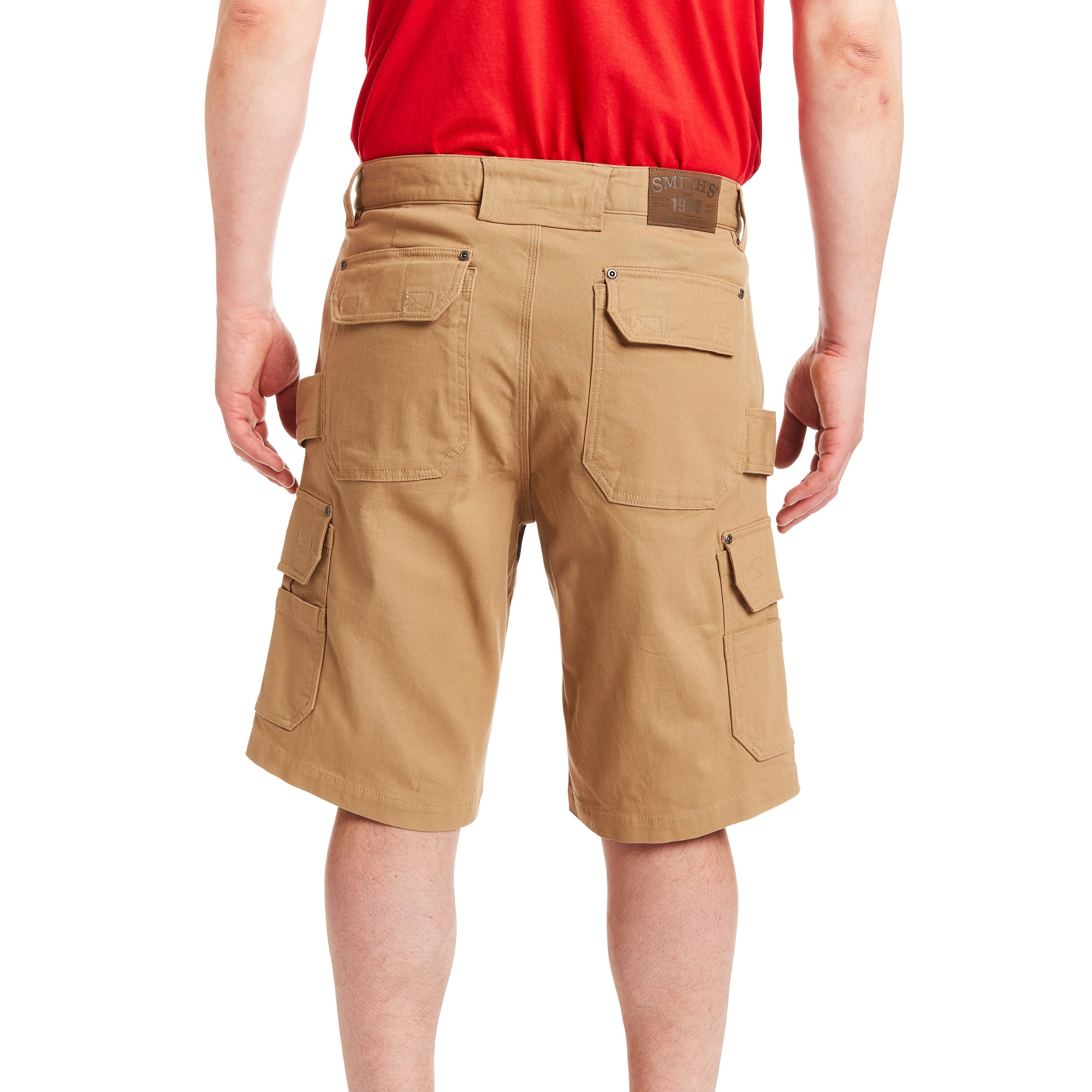  Smith's Workwear Stretch Cargo Utility Short - Khaki - Bonton