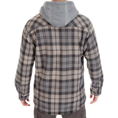 Sherpa-Lined Microfleece Shirt Jacket