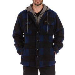 Sherpa-Lined Microfleece Shirt Jacket