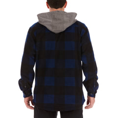 Sherpa-Lined Microfleece Shirt Jacket