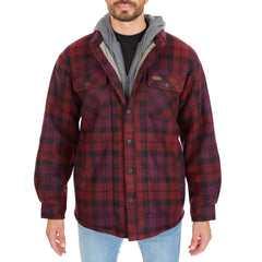 Sherpa-Lined Microfleece Shirt Jacket