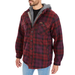 Sherpa-Lined Microfleece Shirt Jacket