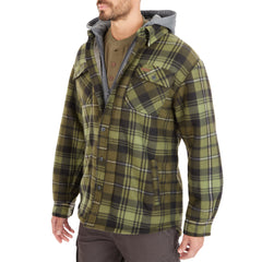 Sherpa-Lined Microfleece Shirt Jacket