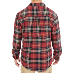 Sherpa-Lined Cotton Flannel Shirt Jacket