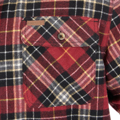 Sherpa-Lined Cotton Flannel Shirt Jacket